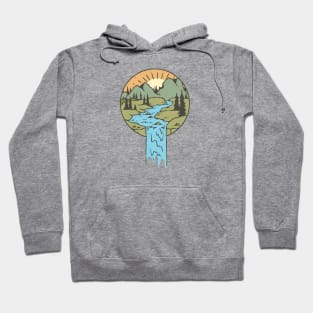 Sunrise River Forest Cartoon Logo Tshirt Hoodie